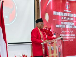 MESIN PARTAI DIPANASKAN SAMSUDIN ANGGElLULI RESMI BUKA MUSANCAB, PDI PERJUANGAN SORSEL