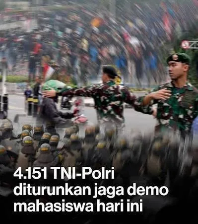 TNI dan Komcad Bukan Alat Hadapi Demonstrasi Mahasiswa